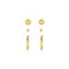Shell & Wave Hoop Earring Stacking Set