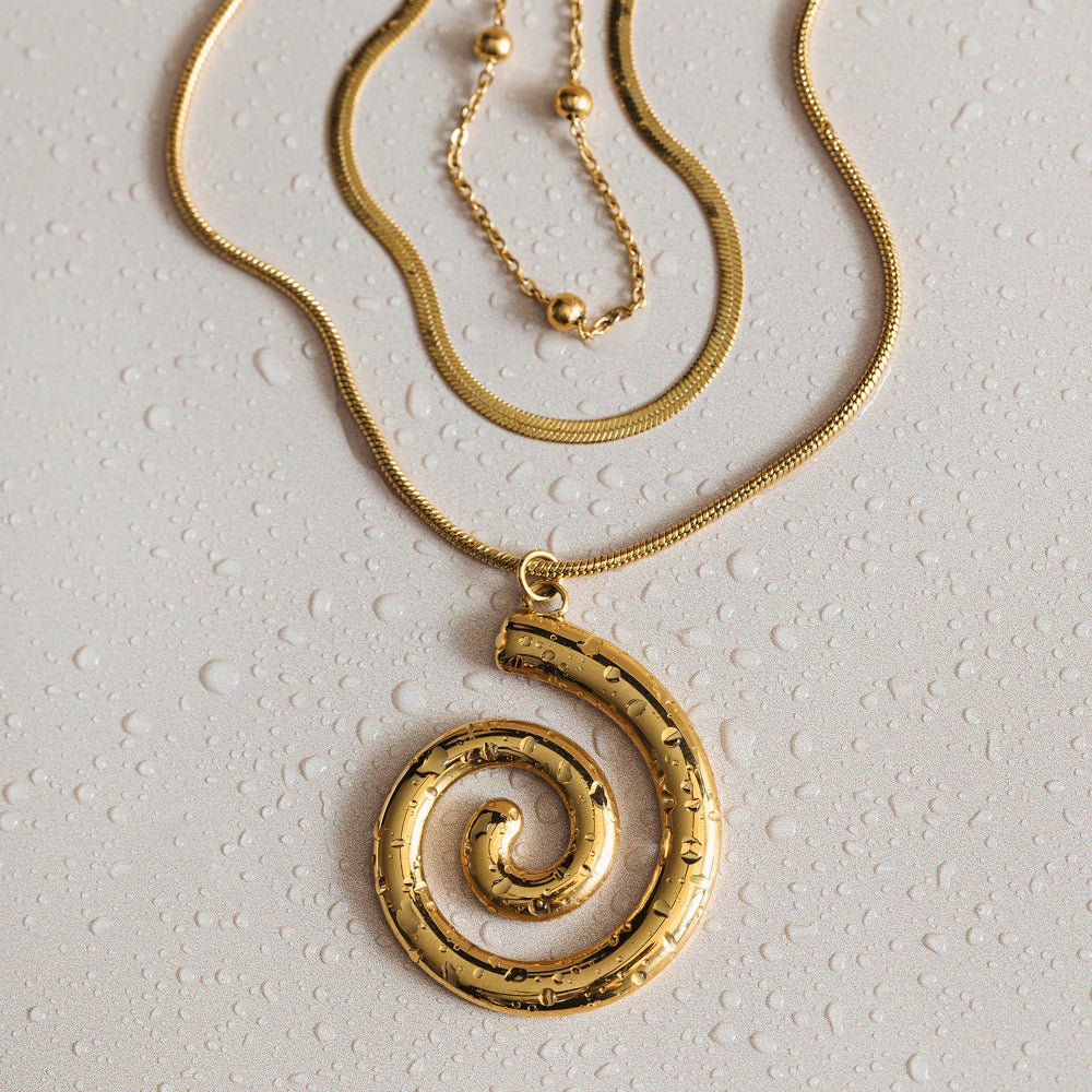 LUXE Spiral Multi-Row Necklace - Image 5