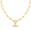 LUXE Linear Link T-Bar Necklace - Gold