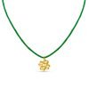 Clover Charm Cord Necklace