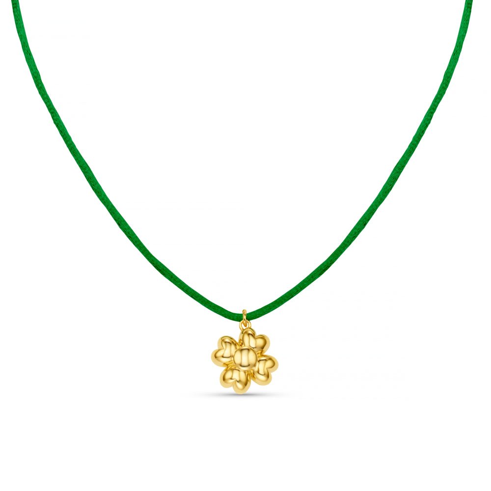 Clover Charm Cord Necklace