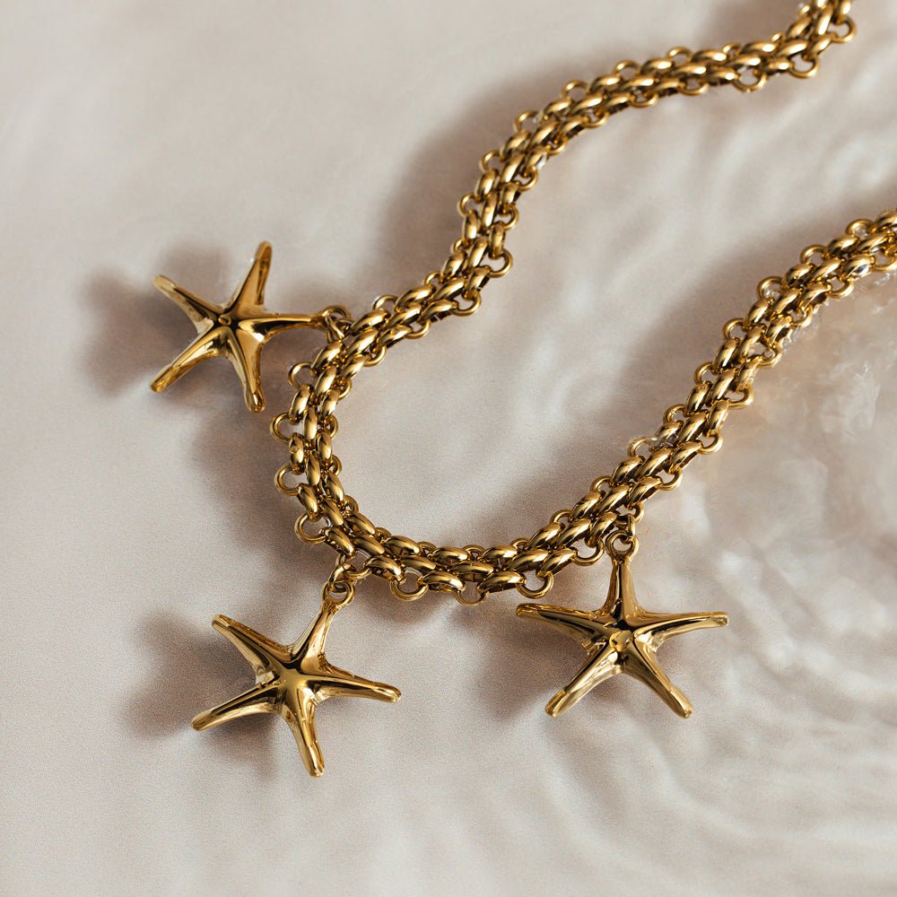 LUXE Statement Chain & Starfish Necklace - Image 5