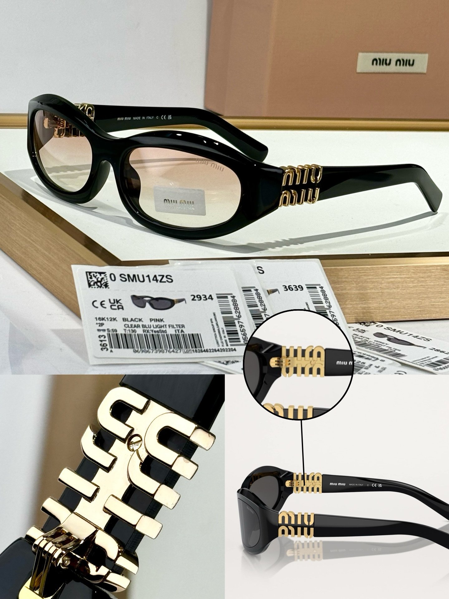 8bc69b61 MIU MIU SMU14ZS Sunglasses - Image 1