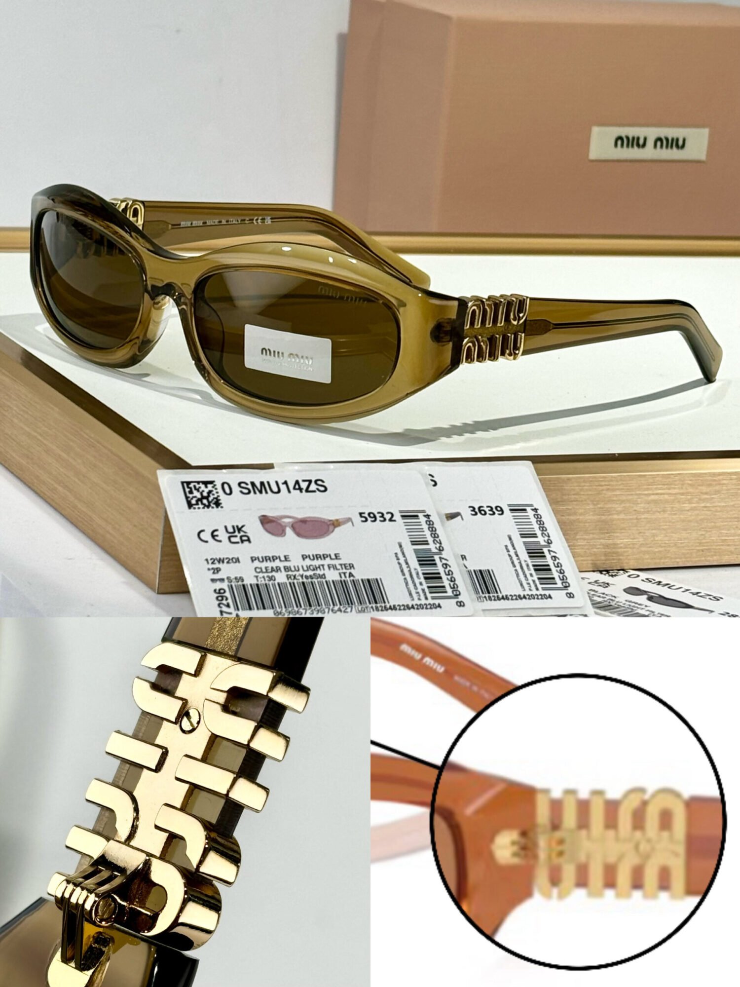 910e596e MIU MIU SMU14ZS Sunglasses – תמונה 1